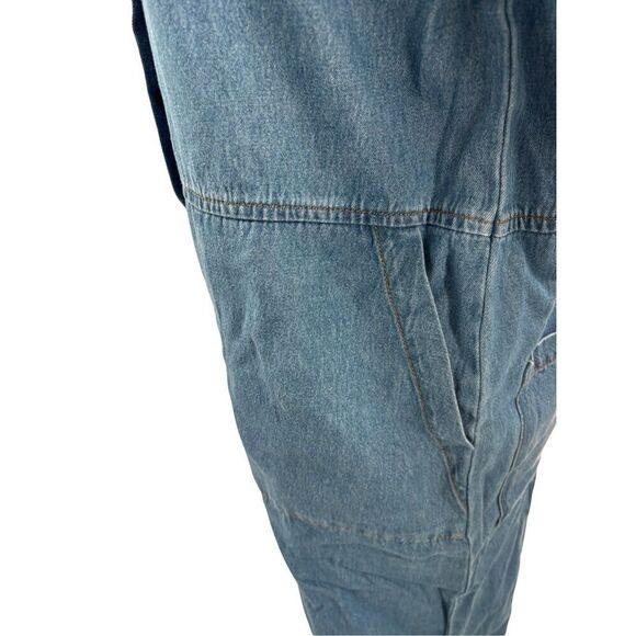 NWT The Simple Folk Denim Boilersuit Jumpsuit Lightweight Blue Size 6 - Picture 2 of 7